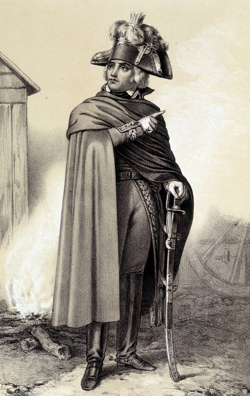 Porträt von Charles Pichegru, französischer General (1761-1804). In „Galerie historique de la Revolution française“ von Albert Morin von French School