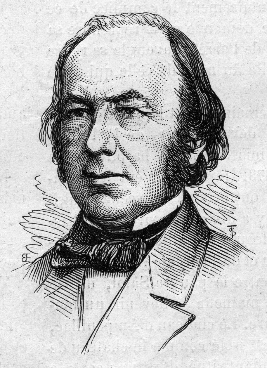 Porträt von Claude Bernard (1813-1878), französischer Mediziner und Akademiker. Gravur in „Le Monde Illustré“ Nr. 883 vom 14. März 1874. von French School