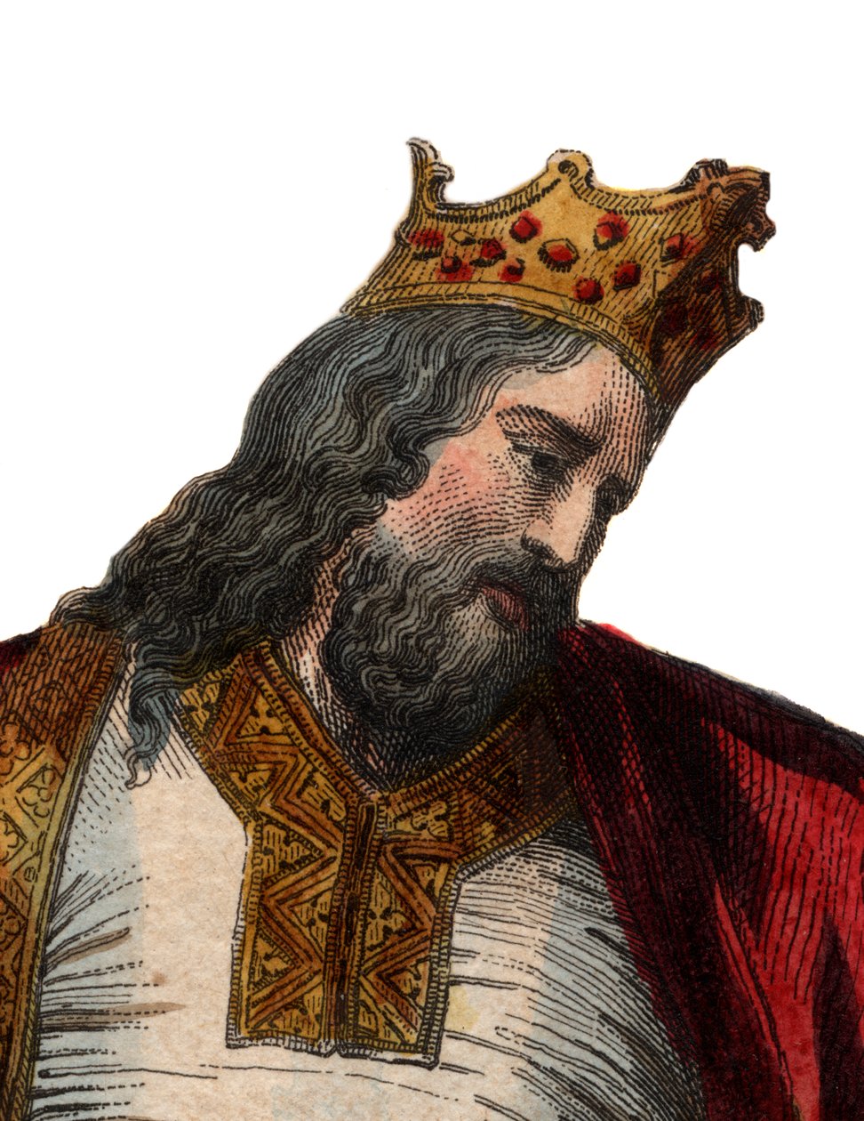 Porträt von Chlodwig I. (466-511), König der Franken von French School