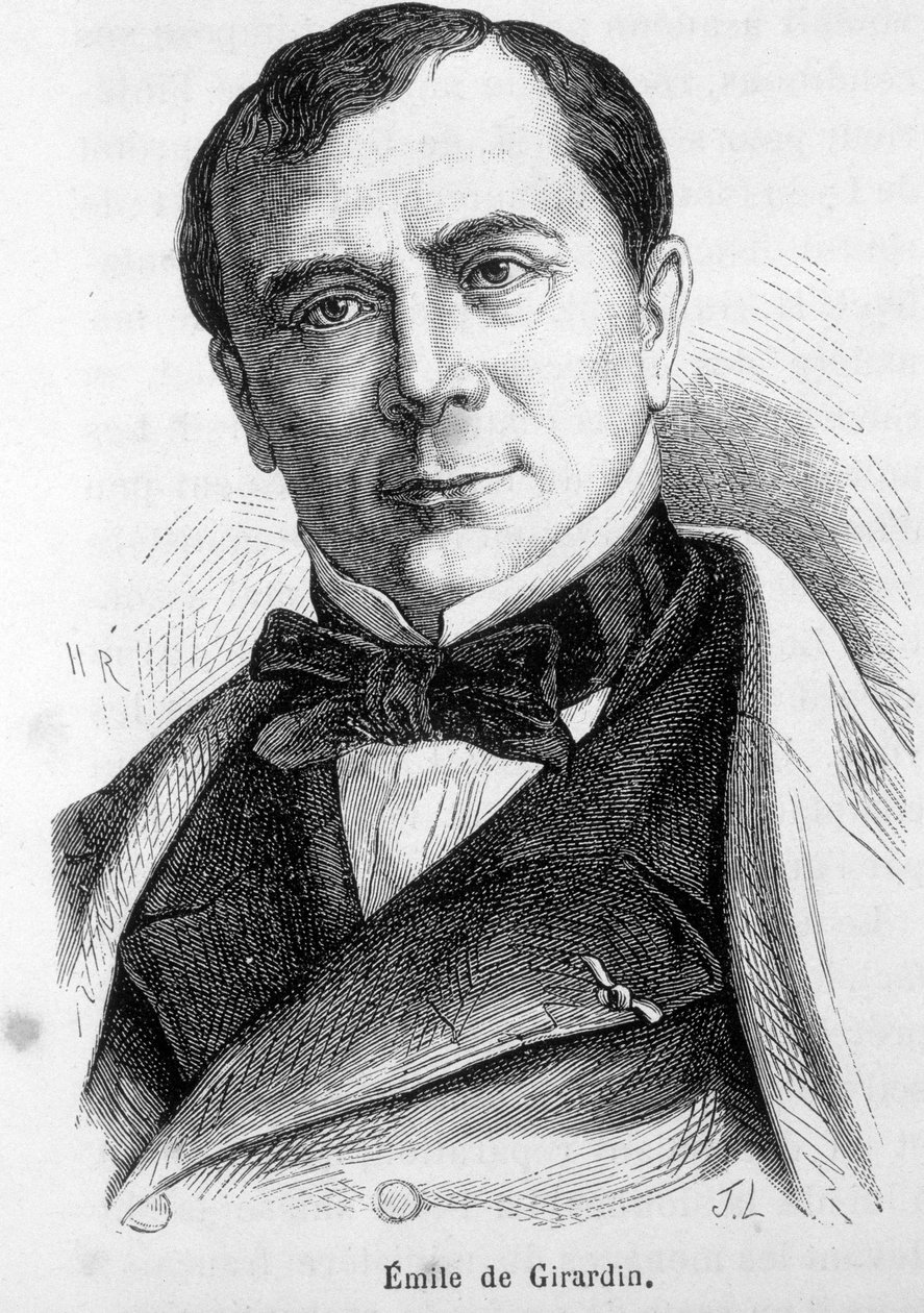 Porträt von Emile de Girardin (1806-1881), französischer Publizist und Politiker, Begründer der modernen Presse von French School