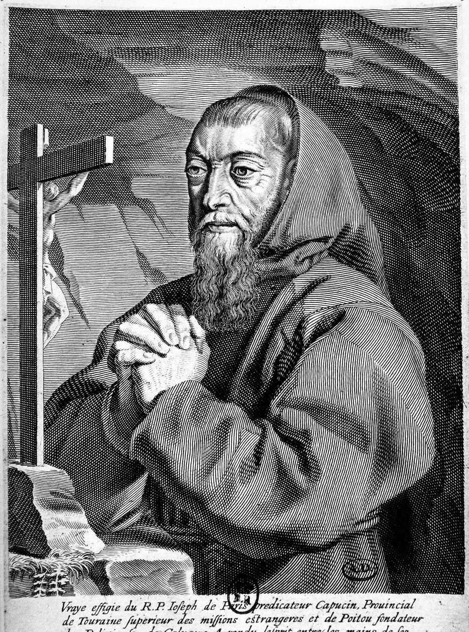 Porträt von Pater Joseph (1577-1638), Prediger der Kapuziner. von French School
