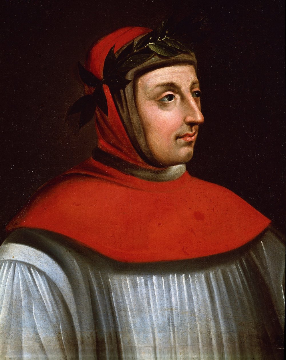 Porträt von Francesco Petrarca, genannt Petrarch (Gemälde) von French School