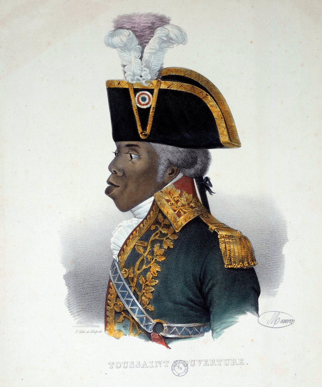 Porträt von François Dominique Toussaint, genannt „Toussaint-Louverture“ von French School