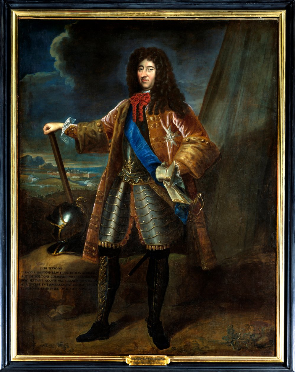 Porträt von François Gaston de Béthune (1638-1692). Anonymes Gemälde des 17. Jahrhunderts. Öl auf Leinwand. Schloss von Sully von French School