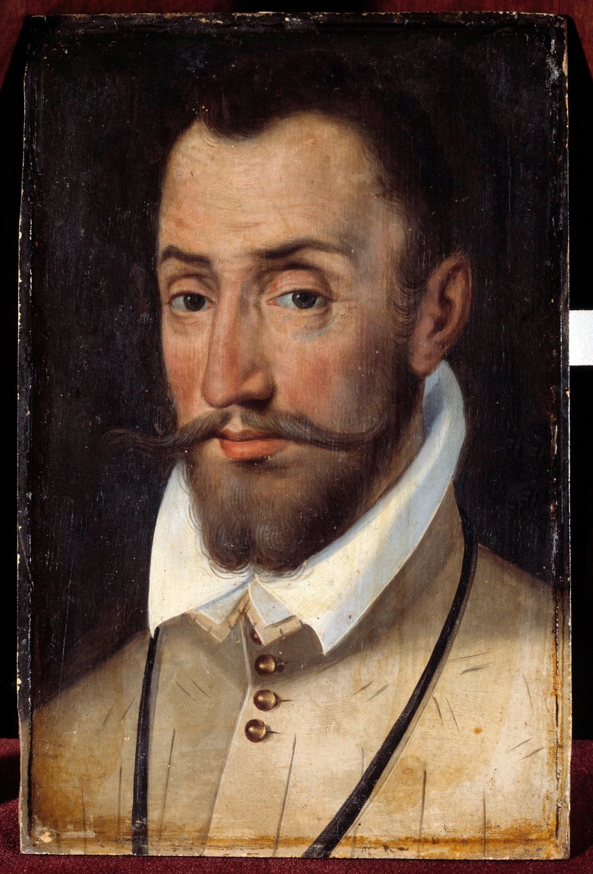 Porträt von Francois de Coligny, Herr von Andelot, Generaloberst der Infanterie (1521-1569). Gemälde der französischen Schule von French School