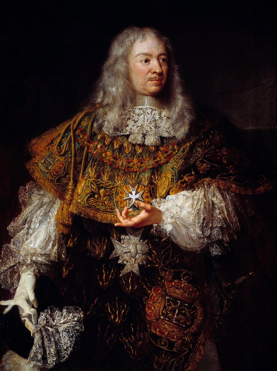 Porträt von Gabriel de Rochechouart im großen Kostüm als Ritter des Ordens des Heiligen Geistes von French School