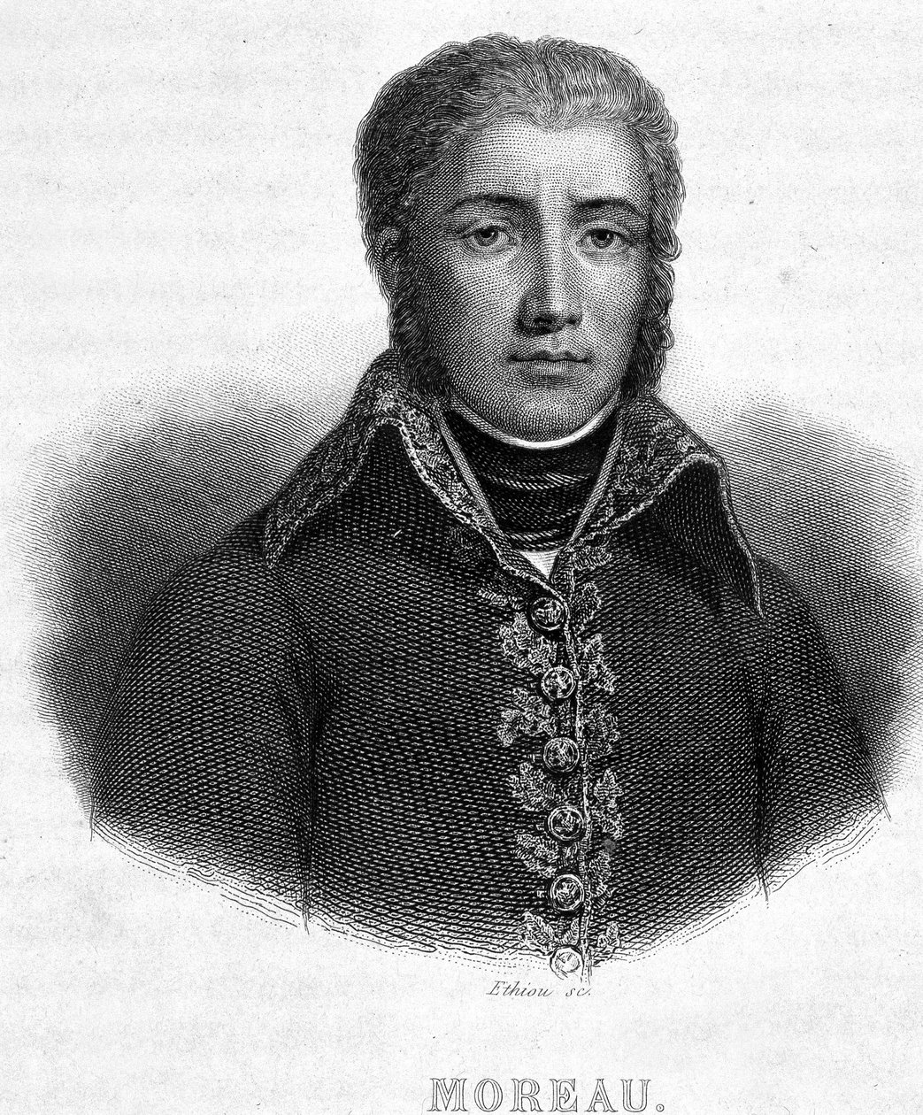 Porträt von General Jean Victor Moreau (1763-1813) - in „Revolution française“ von Thiers von French School