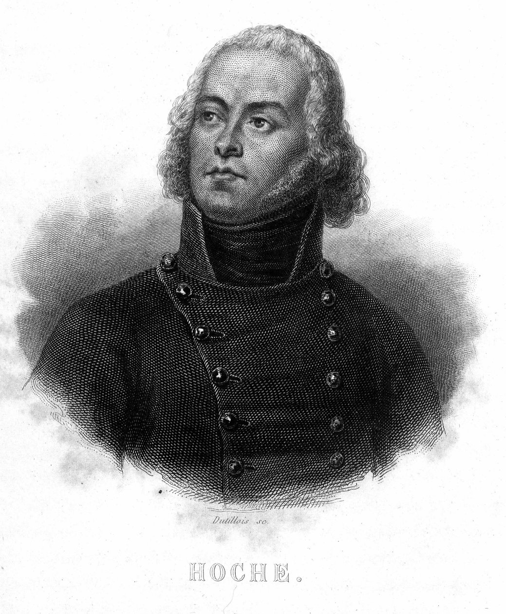 Porträt von General Lazare Louis Hoche (1768 - 1797) - in „Revolution francaise“ von Thiers von French School