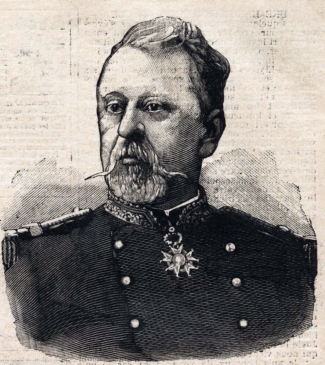 Porträt von General Poilloué de Saint-Mars (1832-1897) von French School