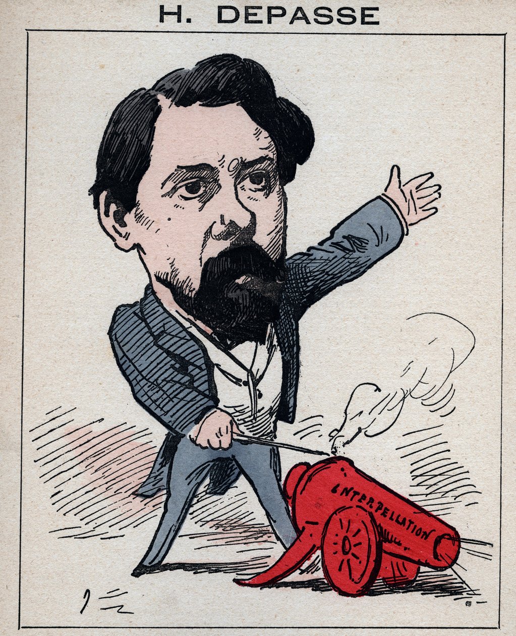 Porträt von Hector Depasse (1842-1911) französischer Politiker - in „Les Hommes d