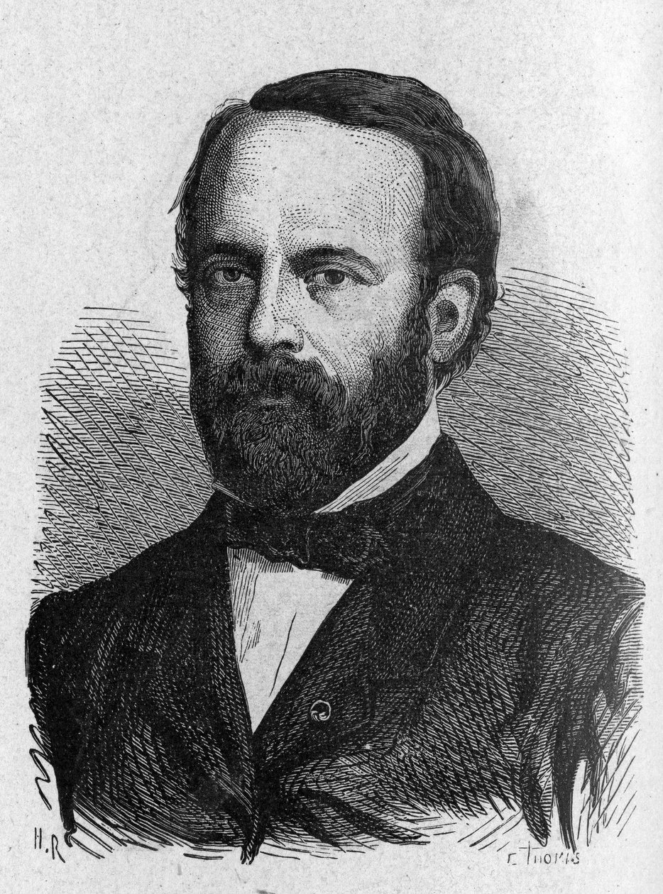 Porträt von Henri Sainte-Claire Deville (1814 - 1876) - in „Album der Wissenschaft; berühmte Gelehrte; Große Entdeckungen“ 1896 von French School