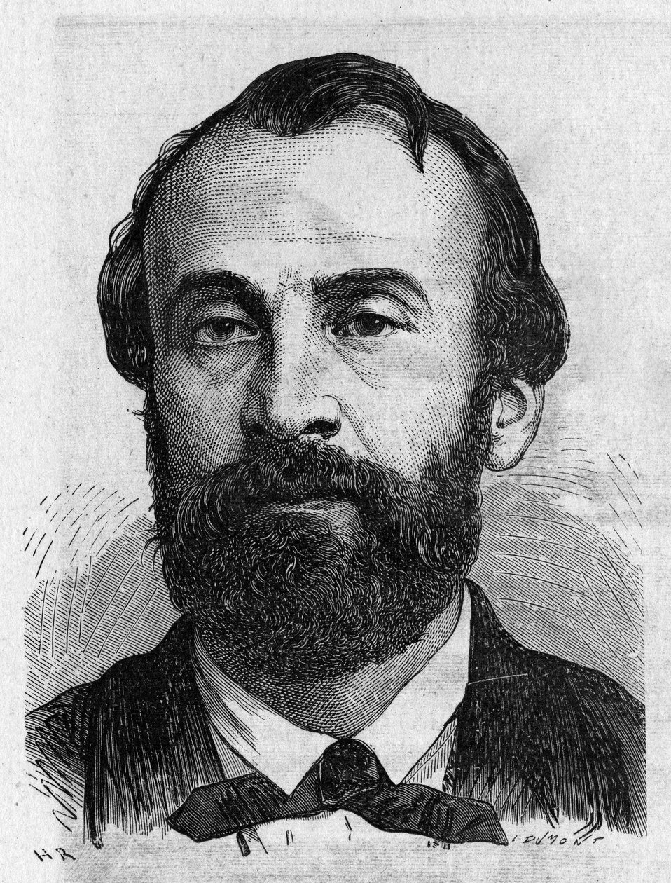 Porträt von Henry Giffard (1825 - 1882), französischer Ingenieur - in „Album der Wissenschaft; berühmte Wissenschaftler; Große Entdeckungen“ 1896 von French School