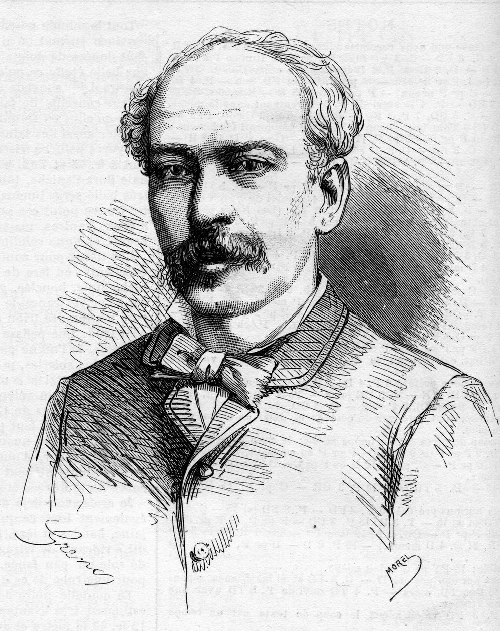 Porträt von Hermenegildo Capelo (1841-1917), portugiesischer Entdecker. Gravur in „Die illustre Welt“ von French School