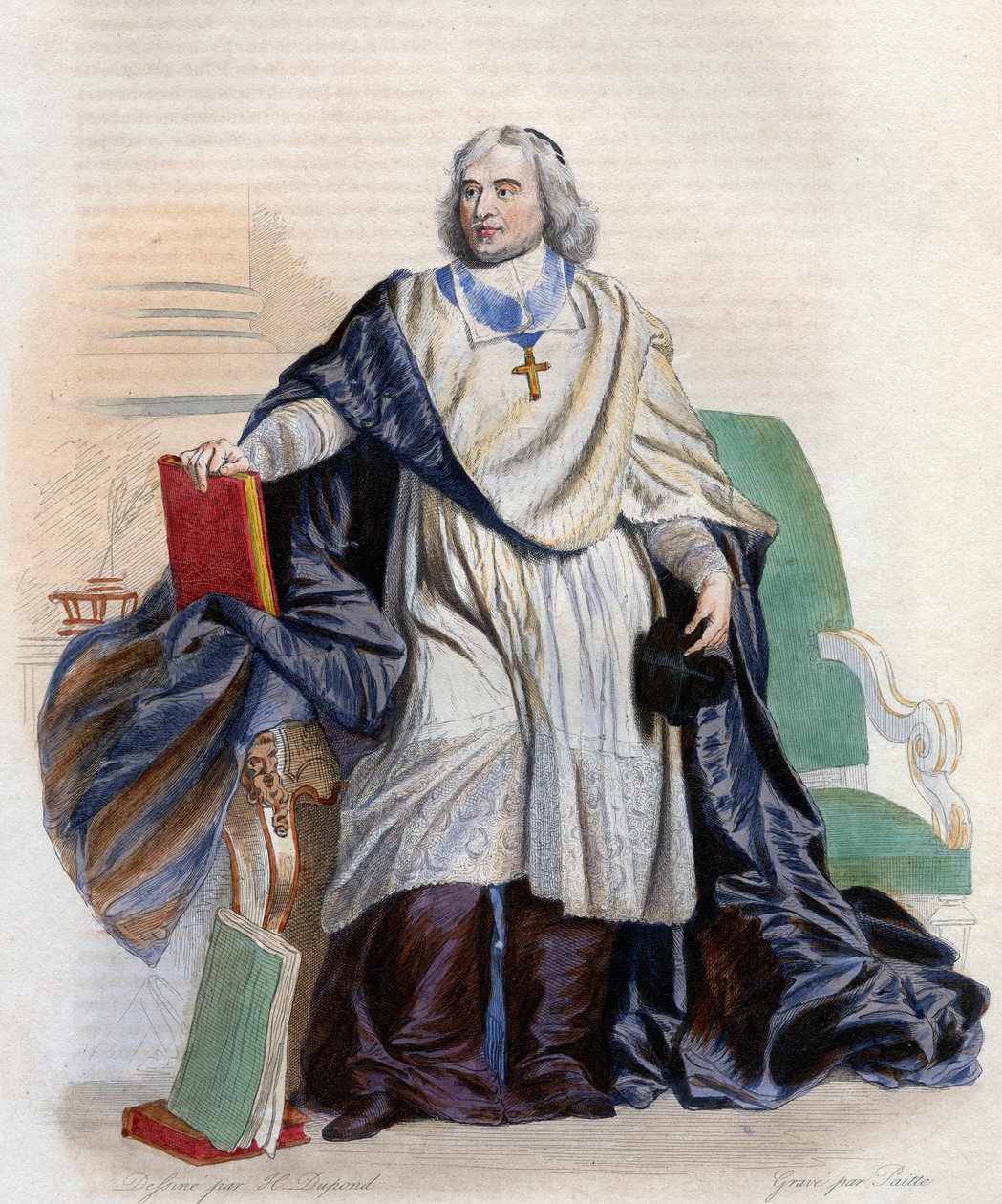 Porträt von Jacques Bénigne Bossuet (1627-1704), französischer Bischof und Theologe von French School