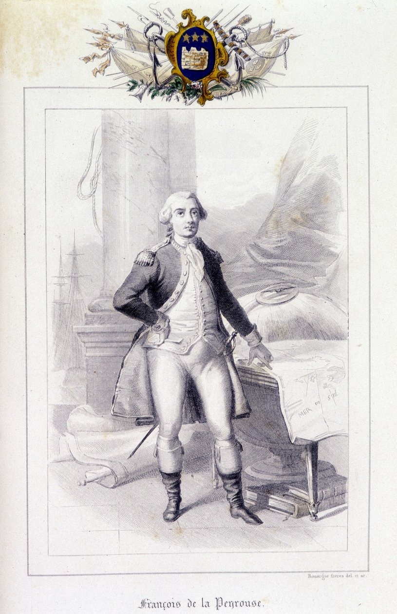 Porträt von Jean-Francois Galaup, Comte de La Perouse (Jean Francois Laperouse) von French School