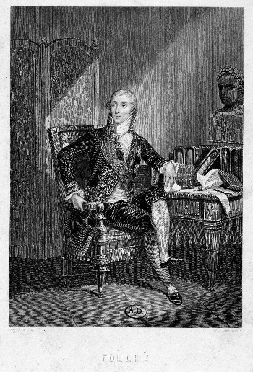 Porträt von Joseph Fouché, revolutionärer Abgeordneter des Montagne und Organisator des Terrors in Lyon von French School