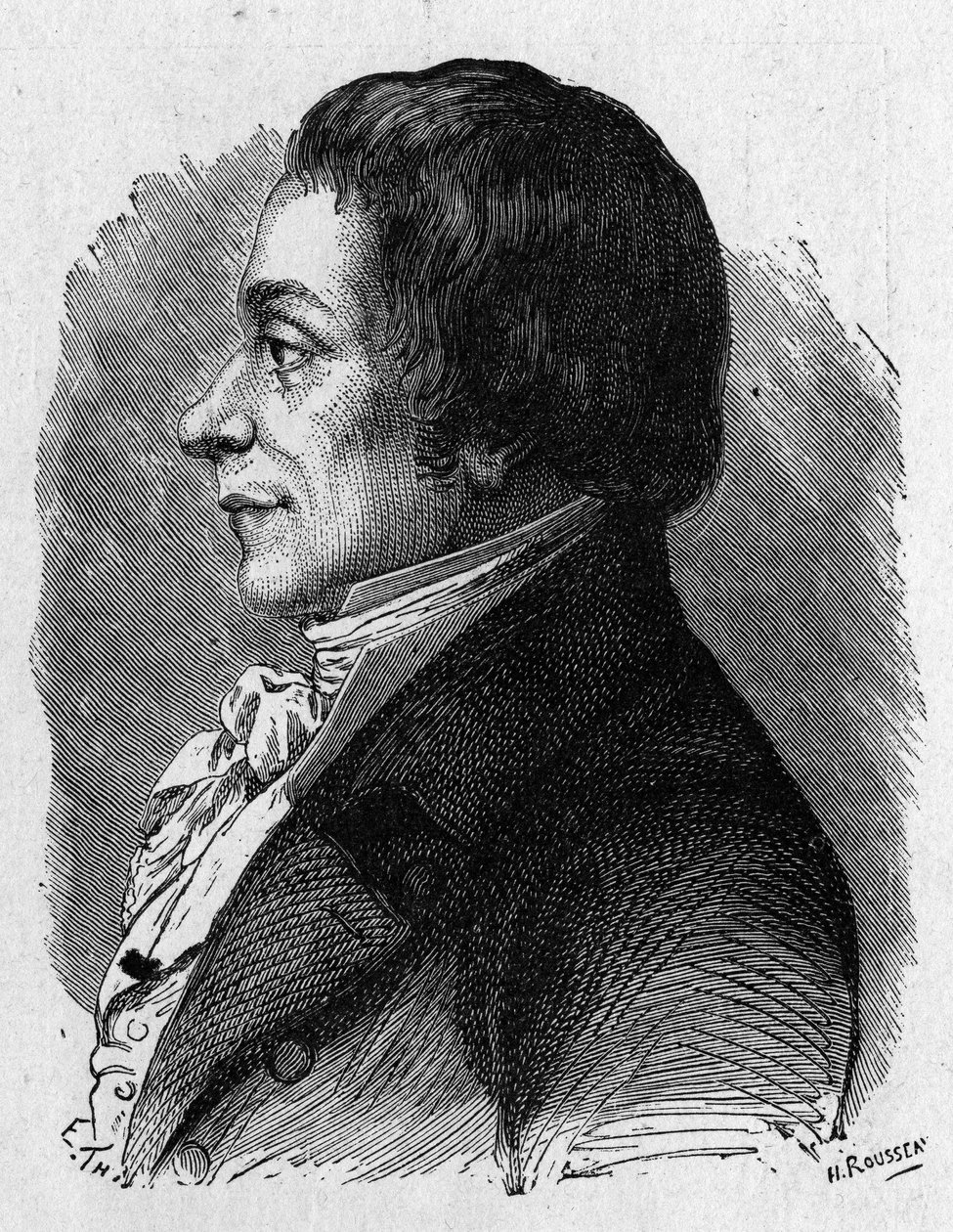 Porträt von Joseph Lakanal (1762 - 1845), französischer Politiker - im „Album der Wissenschaft; berühmte Gelehrte; Große Entdeckungen“ 1896. von French School