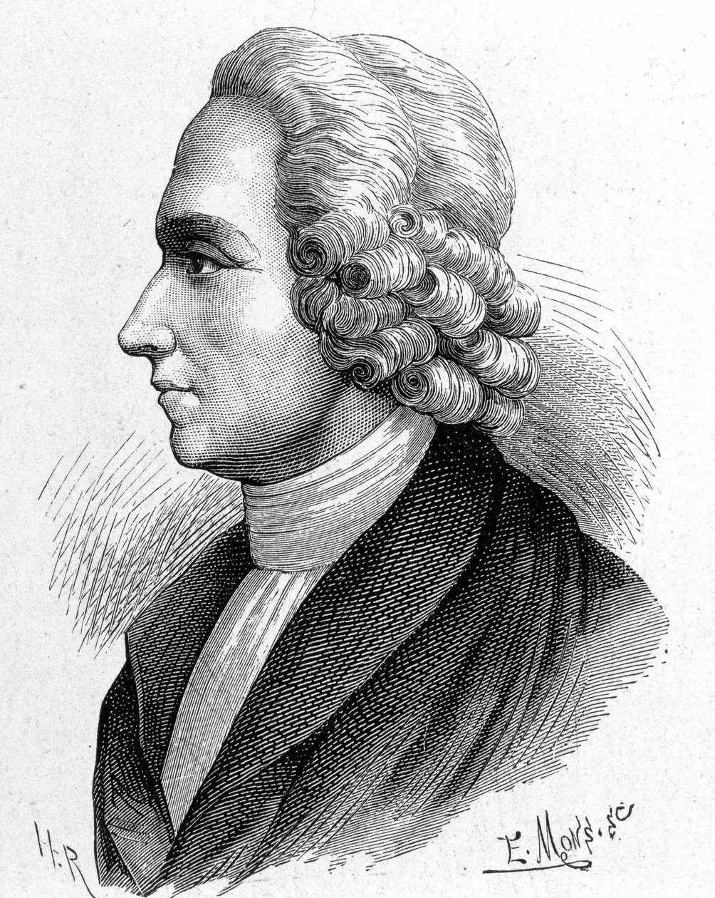 Porträt von Joseph Priestley (1733 - 1804), britischer Chemiker und Theologe - in Album der Wissenschaft; berühmte Gelehrte; Große Entdeckungen 1896 von French School