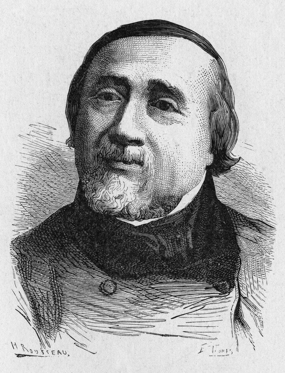 Porträt von Jules Francois Dupuis Delcourt (1802-1864), französischer Aeronaut - in „Album der Wissenschaft; berühmte Wissenschaftler; Große Entdeckungen“ 1896 von French School
