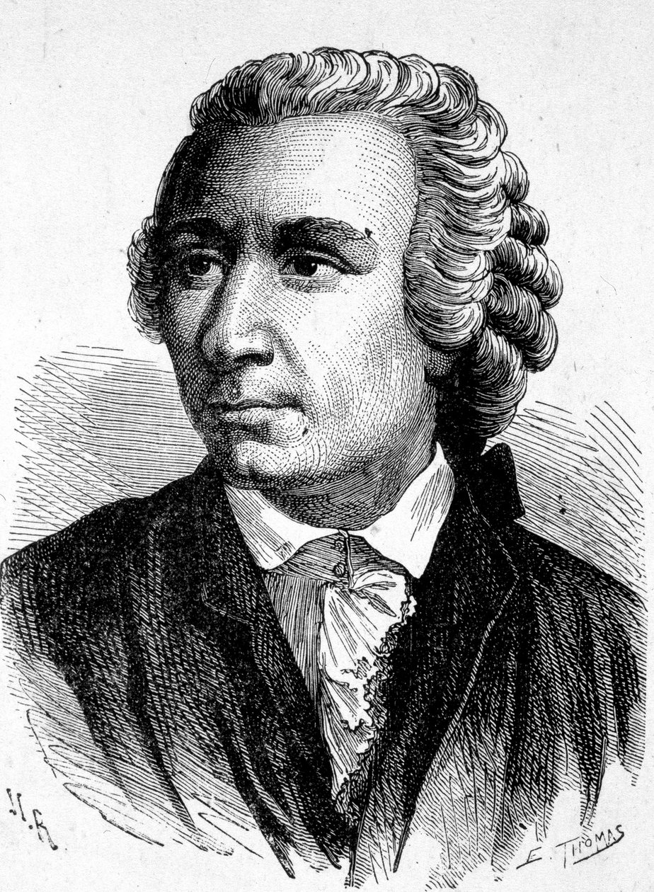 Porträt von Léon (Leonhard) Euler (1707 - 1783), Schweizer Mathematiker - in „Album der Wissenschaft; berühmte Wissenschaftler; Große Entdeckungen“ 1896 von French School