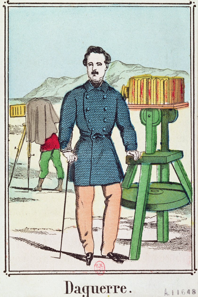 Porträt von Louis-Jacques Daguerre (1787-1851) von French School