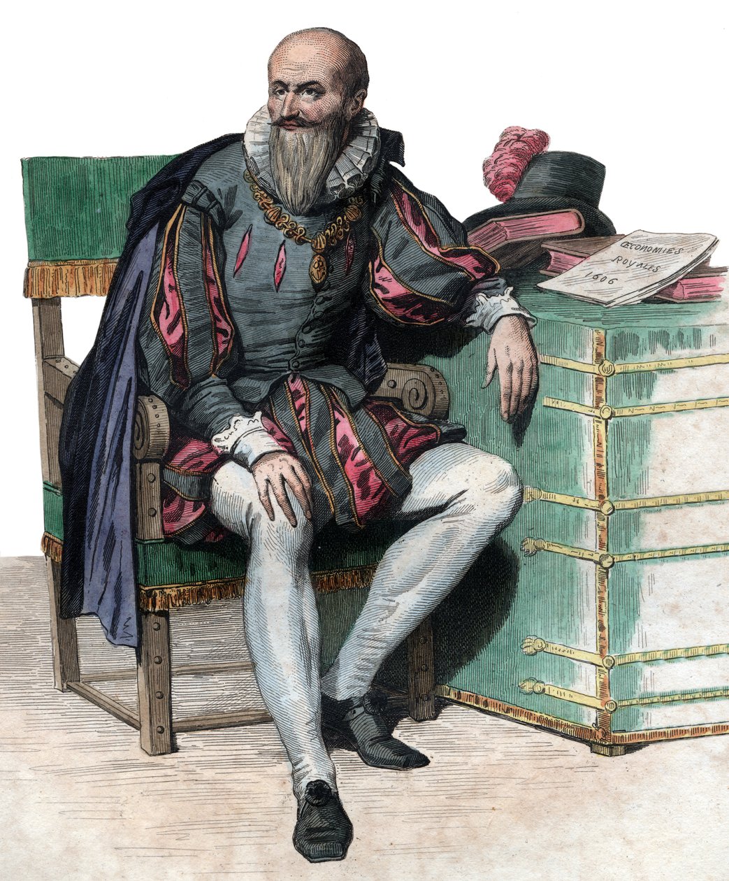 Porträt von Maximilien de Bethune, Herzog von Sully (1559-1641), französischer Soldat und Minister von French School