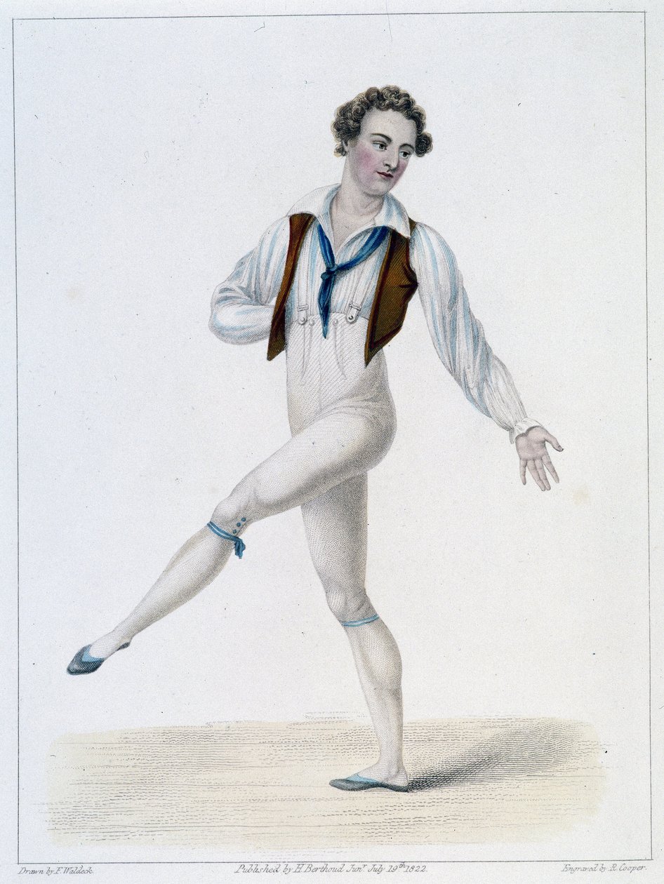 Porträt von Monsieur Le Blond im Ballett des angenommenen Bauern von French School