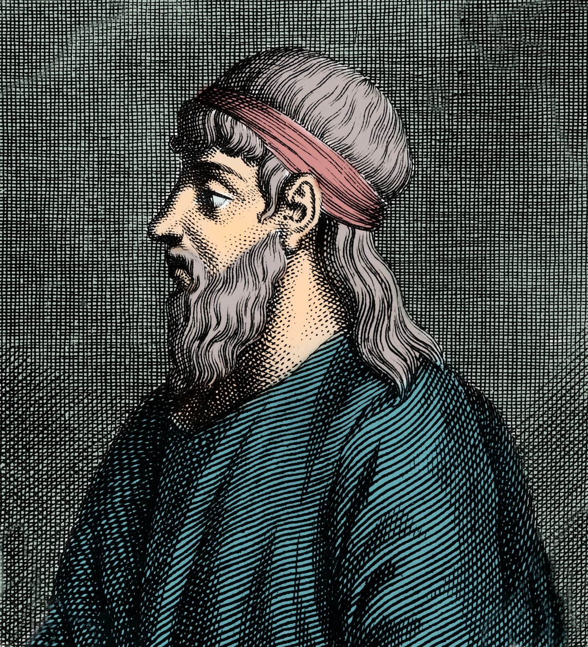 Porträt von Parmenides von Elea (fl. 5. Jh. v. Chr.), griechischer Philosoph von French School