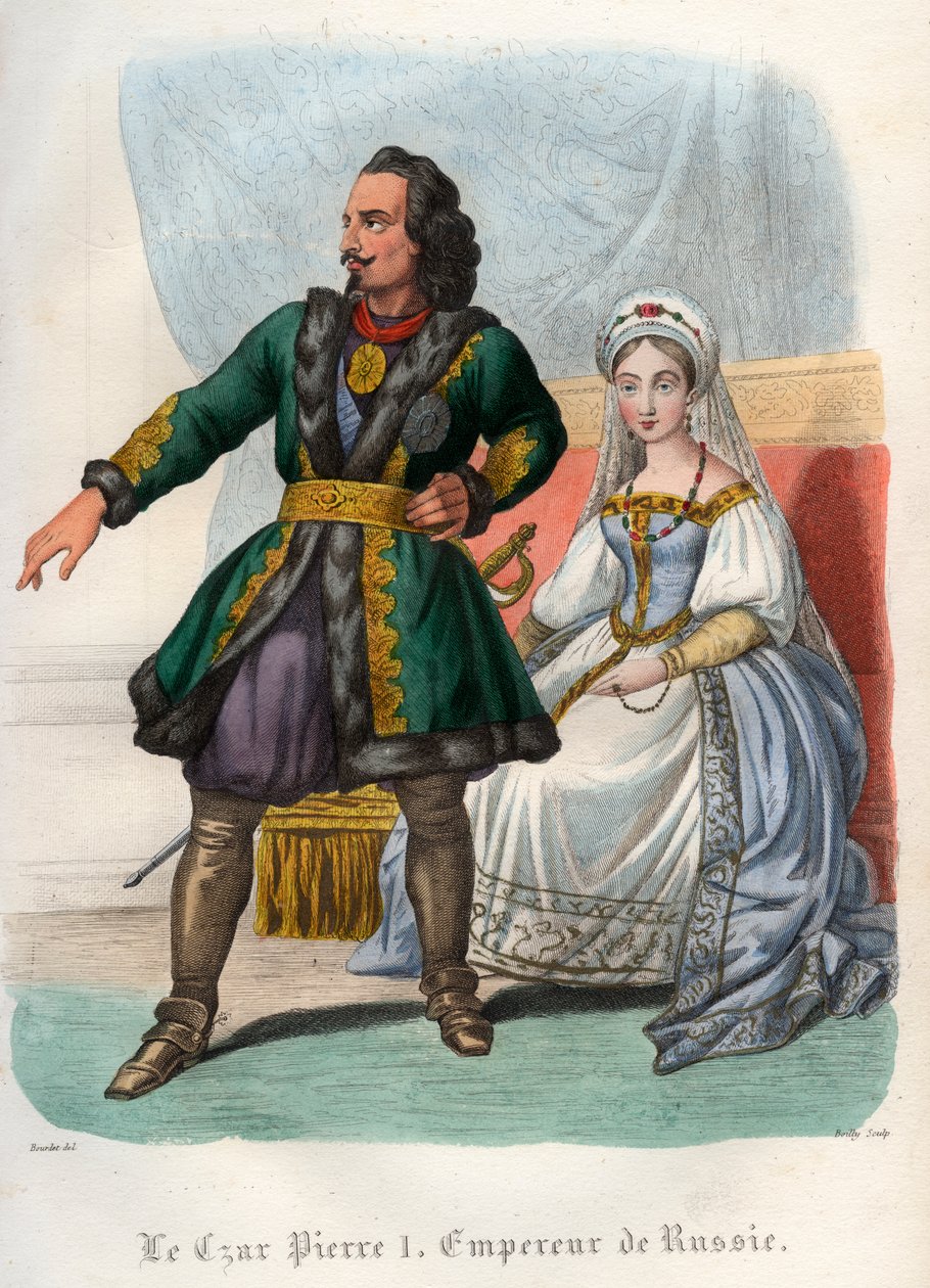 Porträt von Peter dem Großen (Pierre Ier Le Grand) (1672-1725), russischer Zar von French School