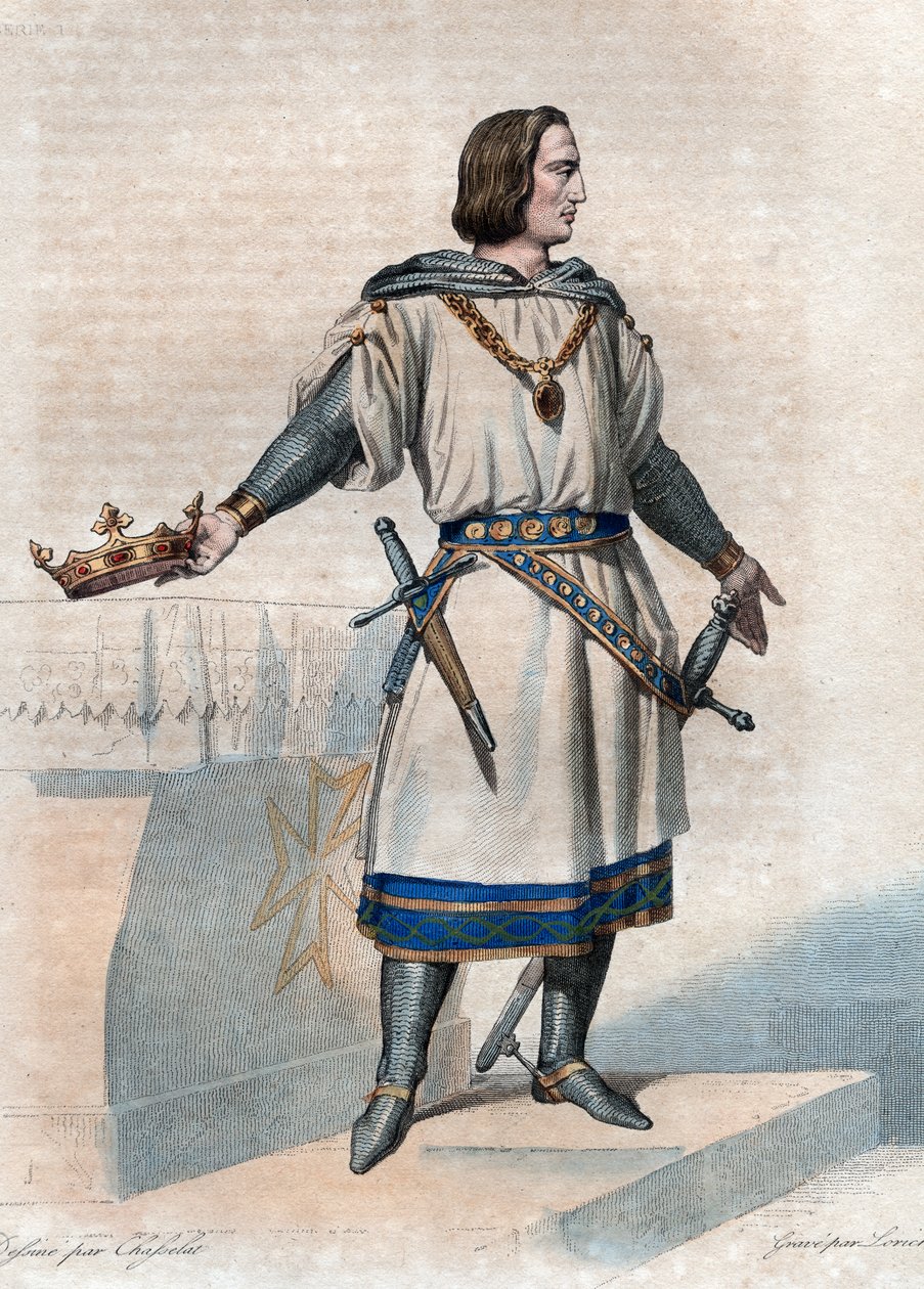 Porträt von Philipp II. Augustus (1165-1223), König von Frankreich von French School
