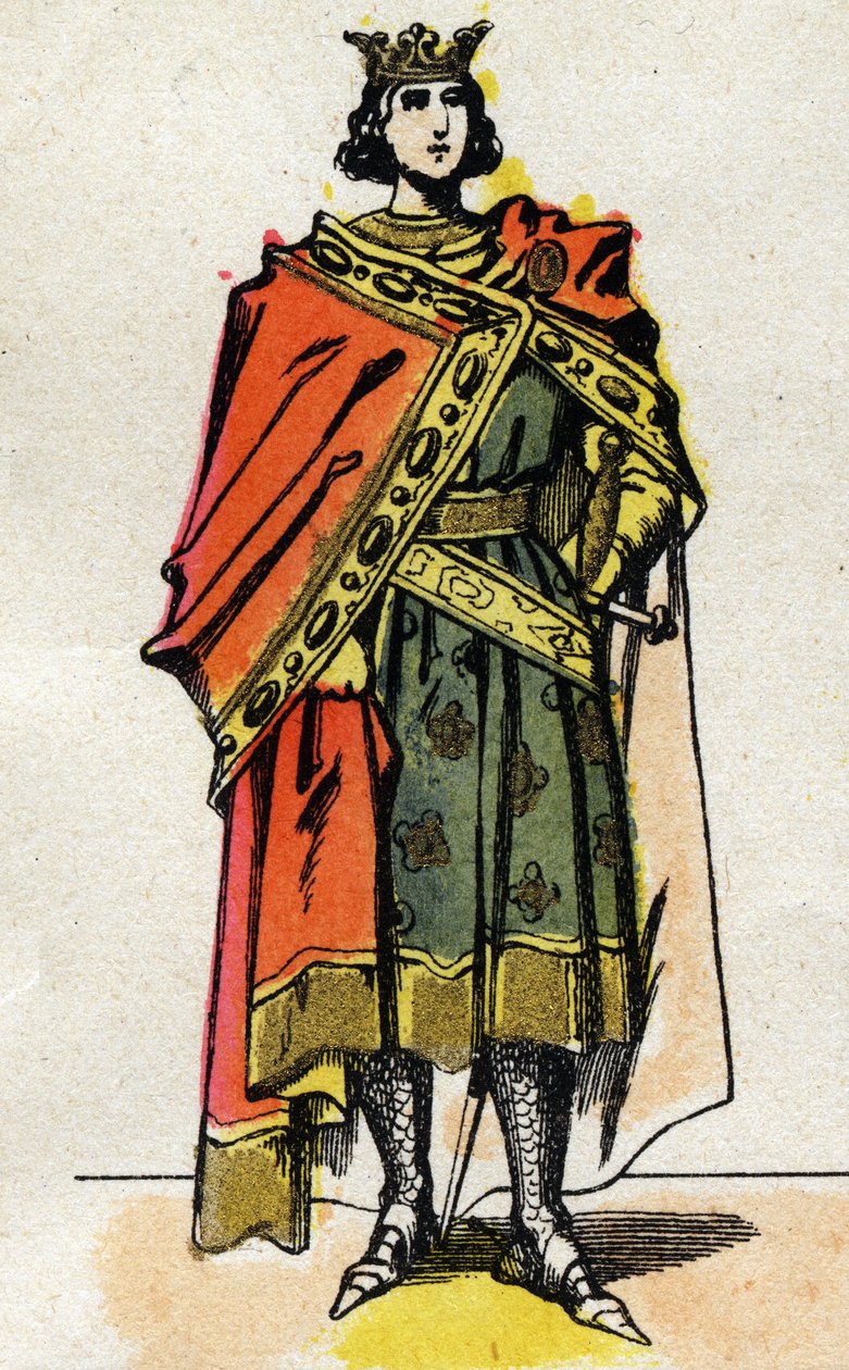 Porträt von Philipp V. der Lange (1294 - 1322), König von Frankreich. von French School