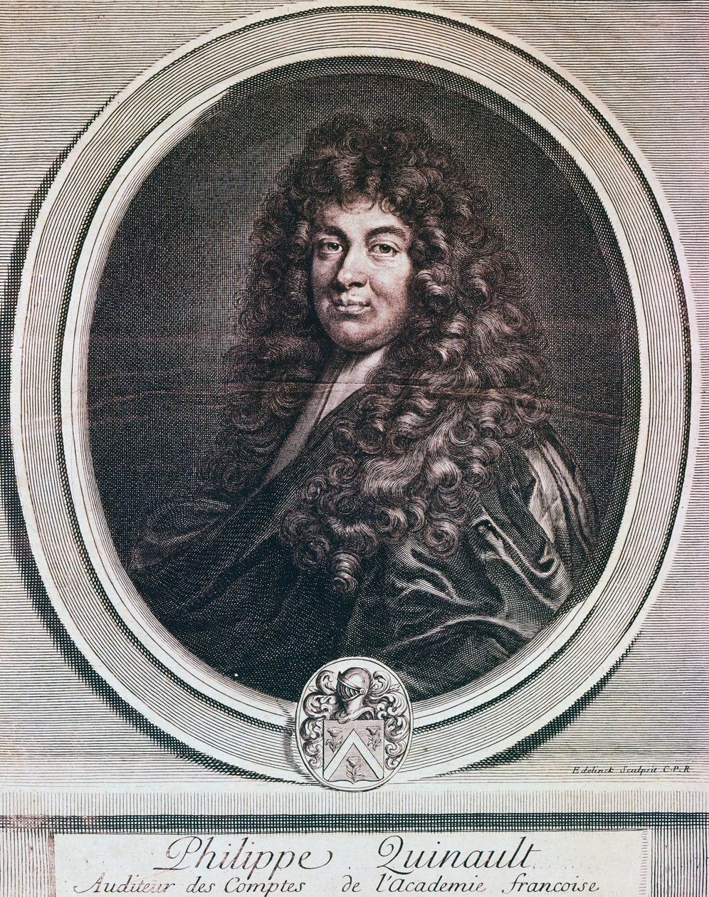 Porträt von Philippe Quinault von French School