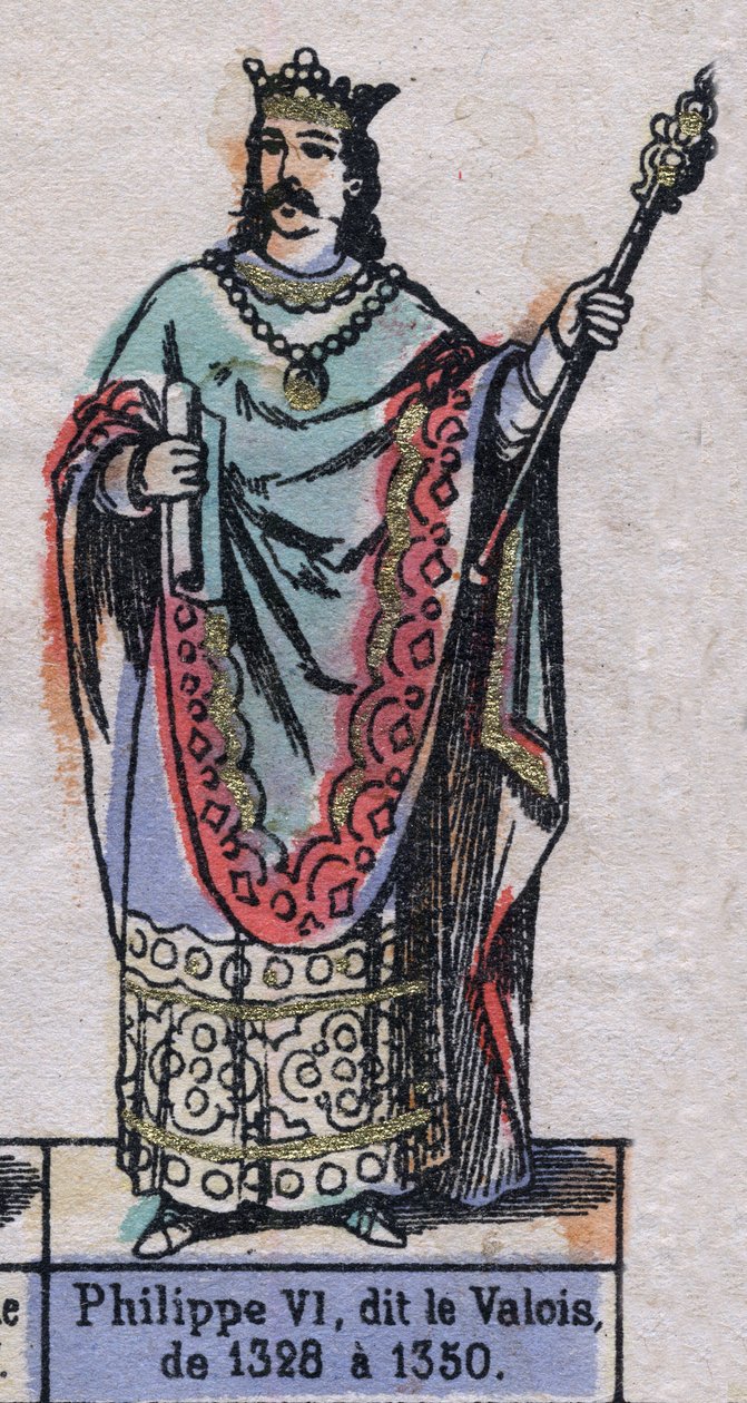 Porträt von Philippe VI. von Frankreich, bekannt als Philippe de Valois (1294-1350) von French School