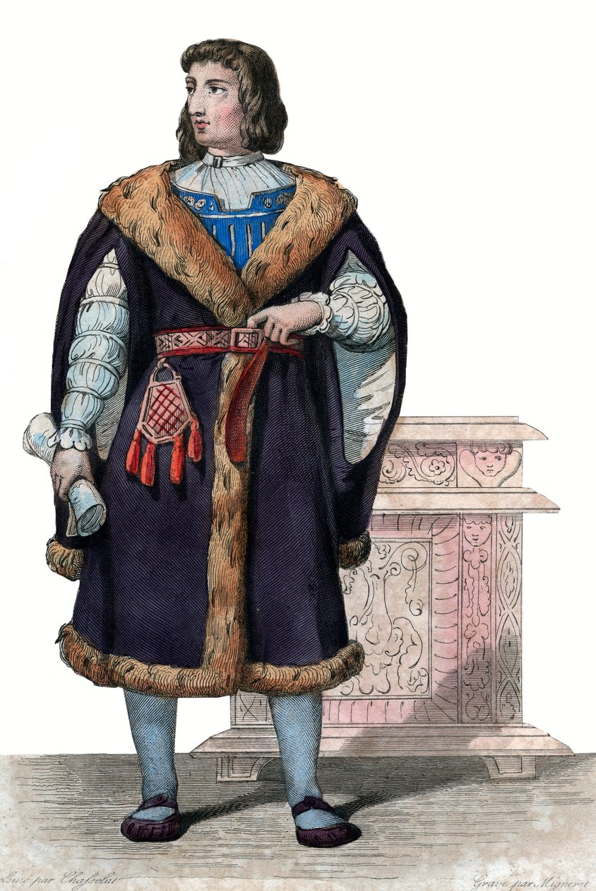 Porträt von Philippe de Commines (Commynes oder Comines) (1447-1511), französischer Schriftsteller und Diplomat von French School