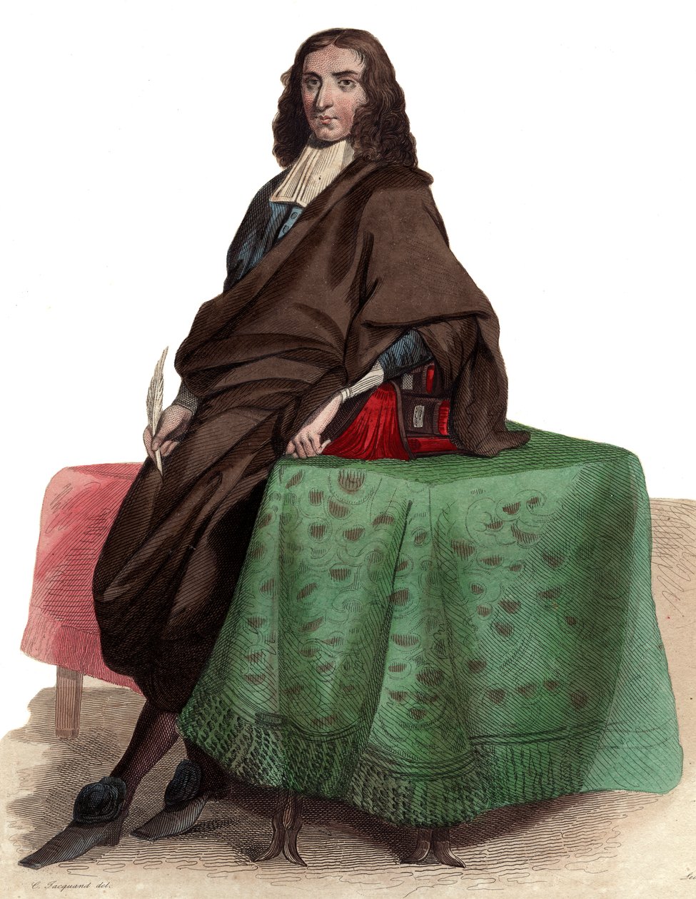 Porträt von Pierre Bayle (1647-1706), französischer Philosoph und Schriftsteller von French School
