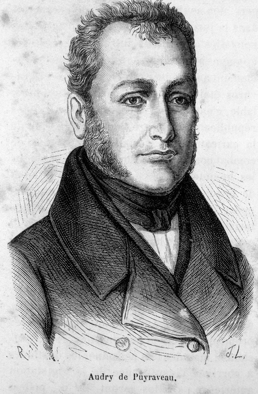 Porträt von Pierre Francais Audry de Puyraveau (1783-1852), französischer Abgeordneter. von French School