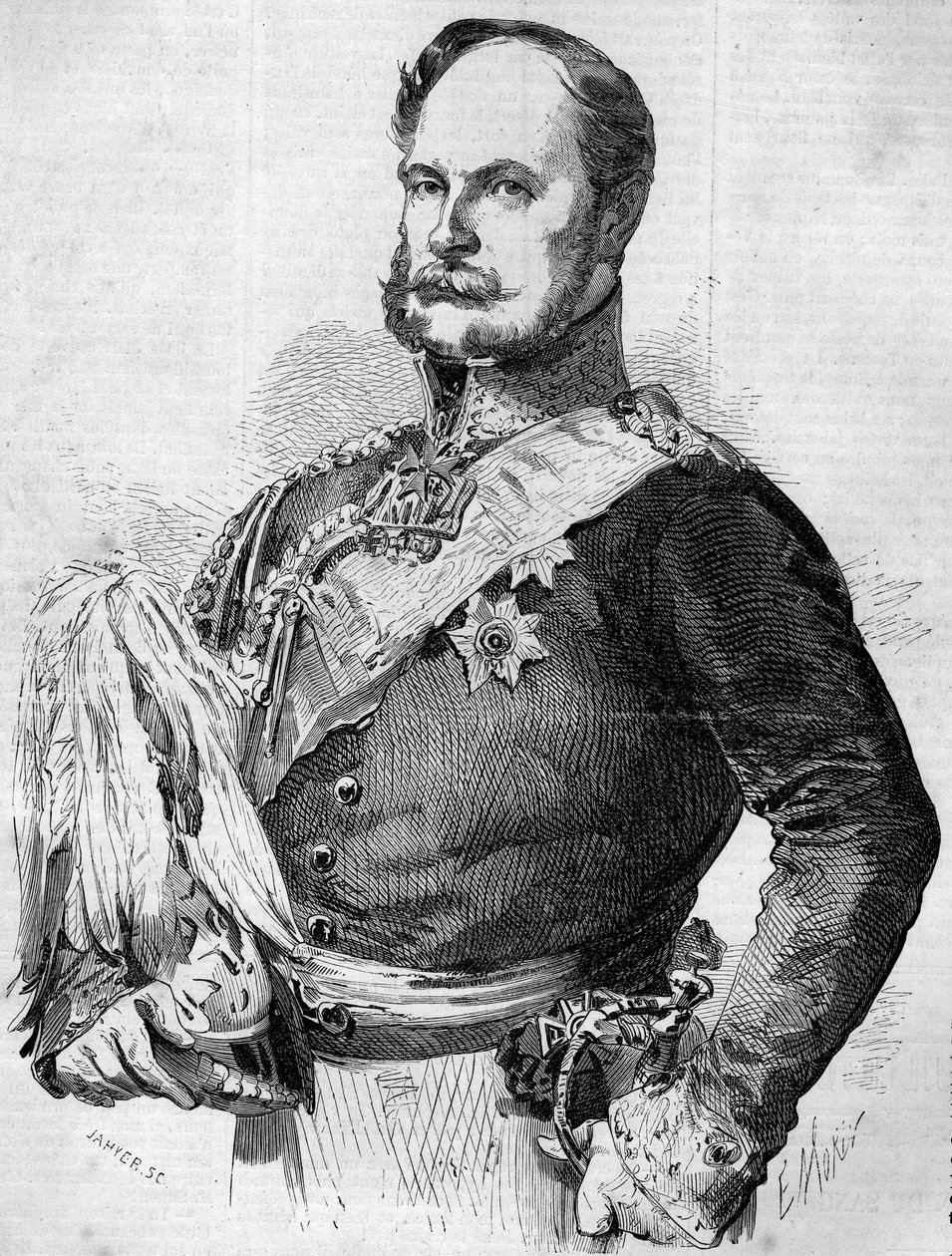 Porträt von Prinz Friedrich Wilhelm Ludwig, zukünftiger Wilhelm I., König von Preußen und Kaiser von Deutschland von French School