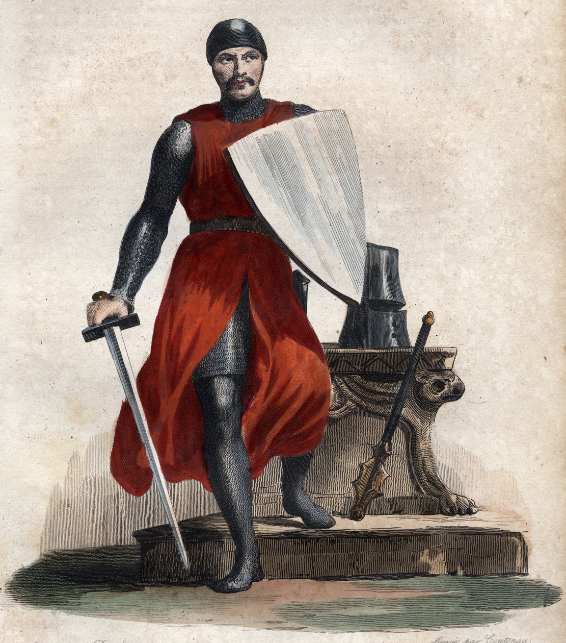 Porträt von Robert IV. der Starke (Rutpert) (ca. 815-866), Graf von Orléans von French School