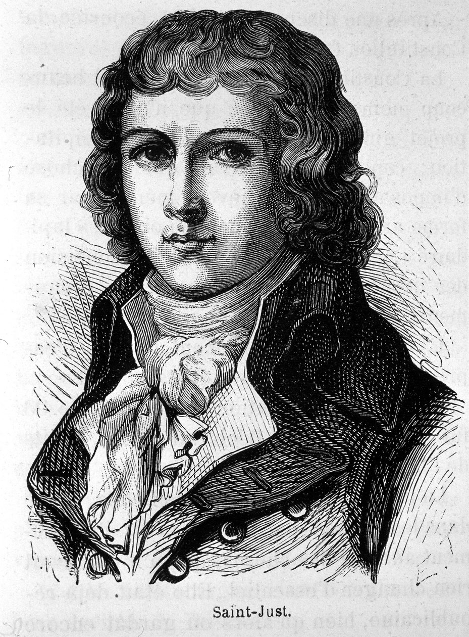 Porträt von Saint-Just (1767 - 1794) - in „L
