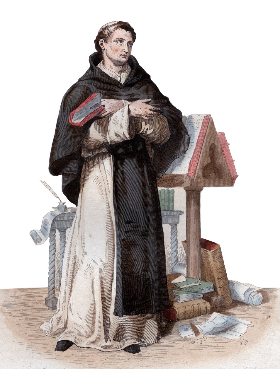 Porträt von Saint Bernard de Clairvaux von French School