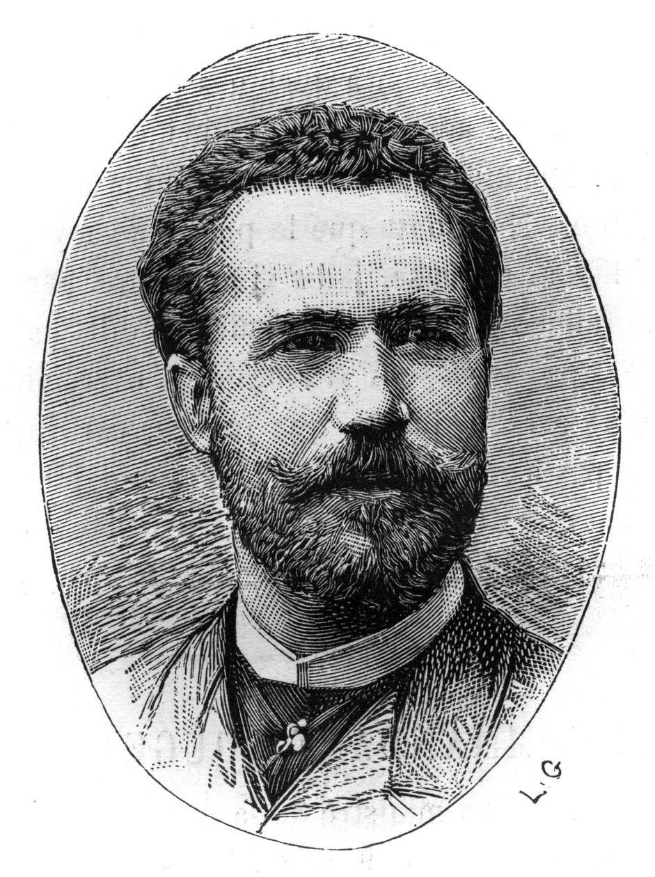 Porträt von Sebastian Julian Gayarre Garjon (1844-1890), spanischer Tenor. Gravur in „Le Monde Illustré“, 20. März von French School