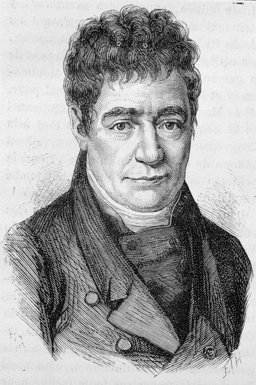 Porträt von Silvestre de Sacy - in „L