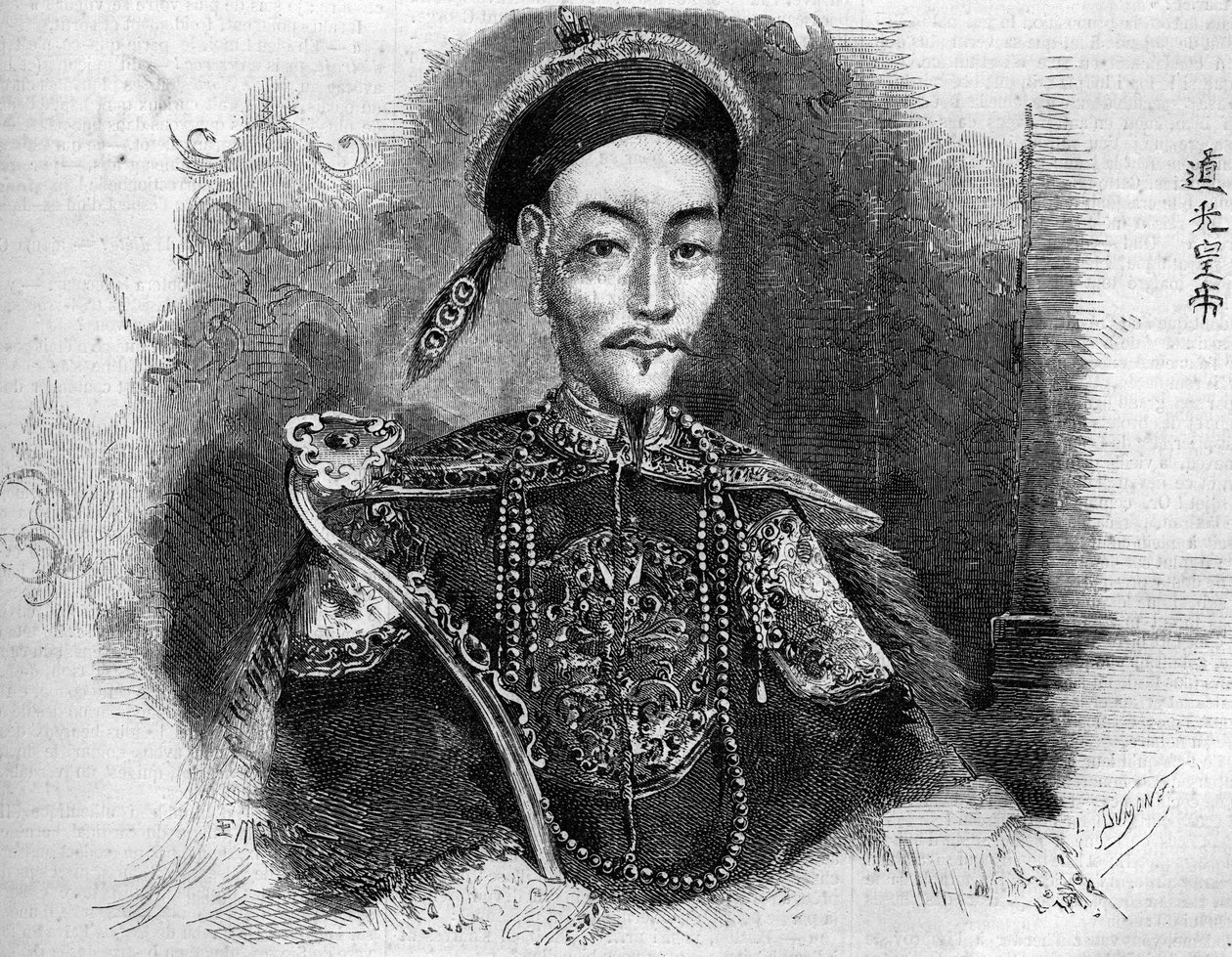Porträt von Toa Kwang (Toa-Kwang oder Daoguang) (1782-1850), Kaiser von China der Qing-Dynastie. Gravur in „Le Monde Illustré“ Nr. 136 vom 19. November 1859 von French School