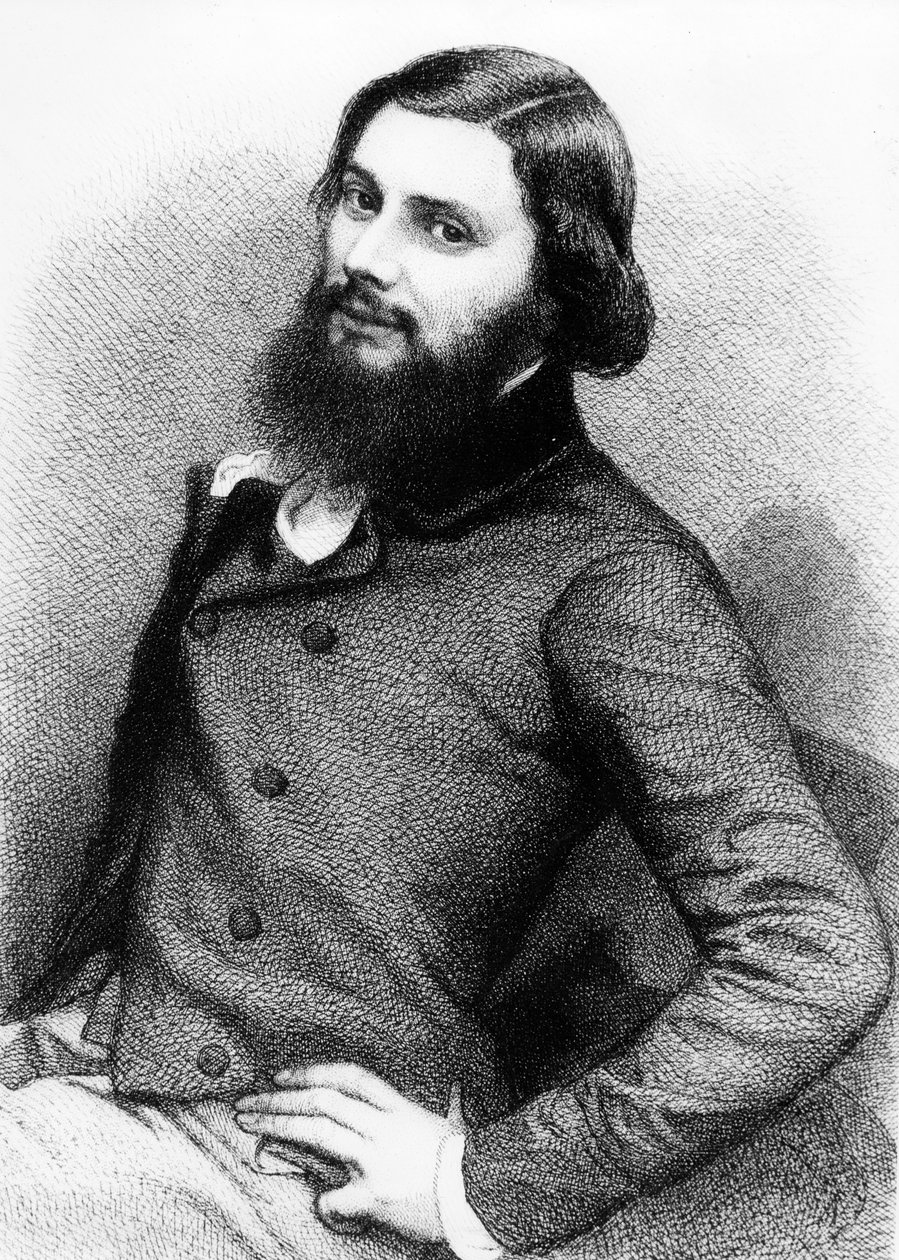 Porträt eines jungen Gustave Courbet, ca. 1840er von French School