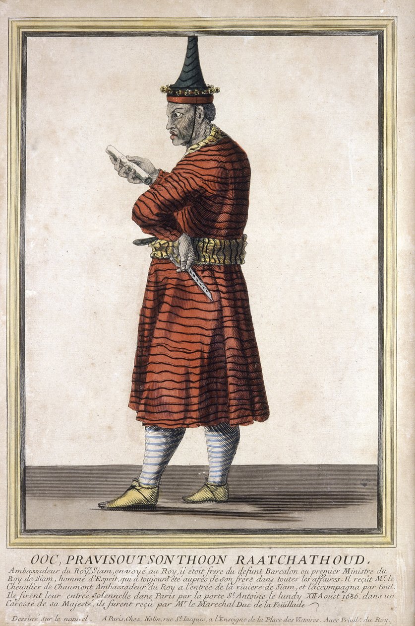 Porträt eines der siamesischen Botschafter bei Ludwig XIV., 1685 von French School