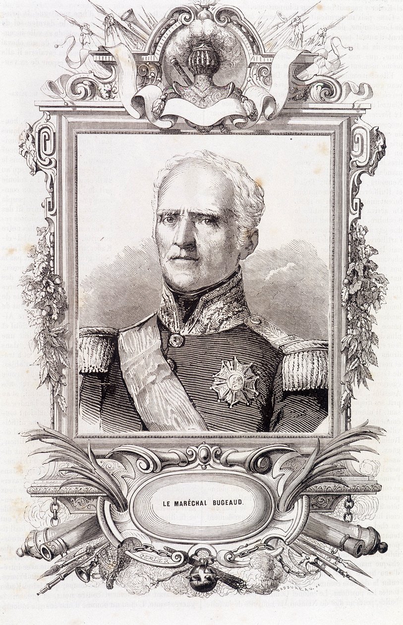 Porträt des Marschalls von Frankreich Thomas Robert Bugeaud (1784-1849) von French School