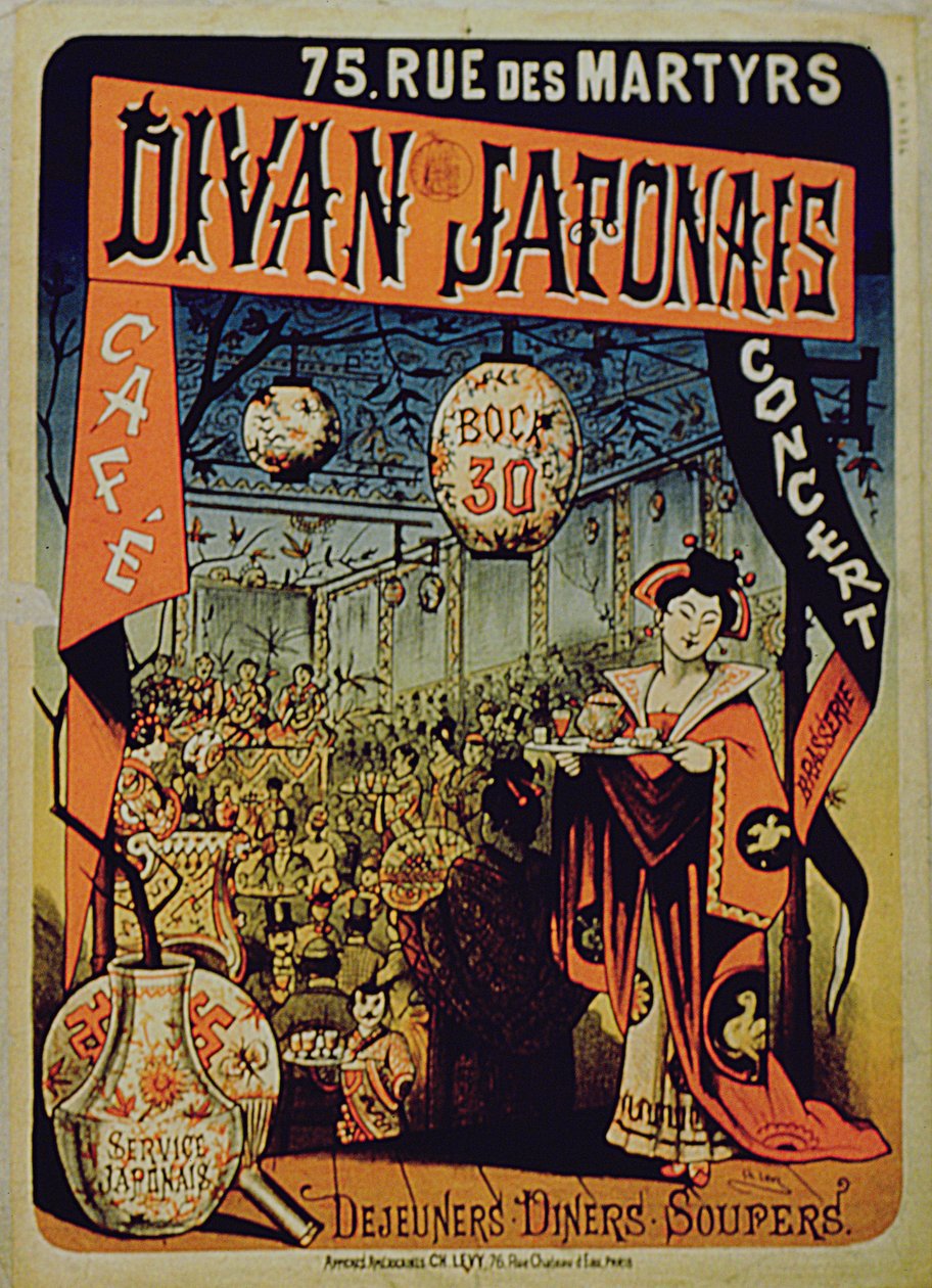 Plakatwerbung für Divan Japonais, Paris von French School