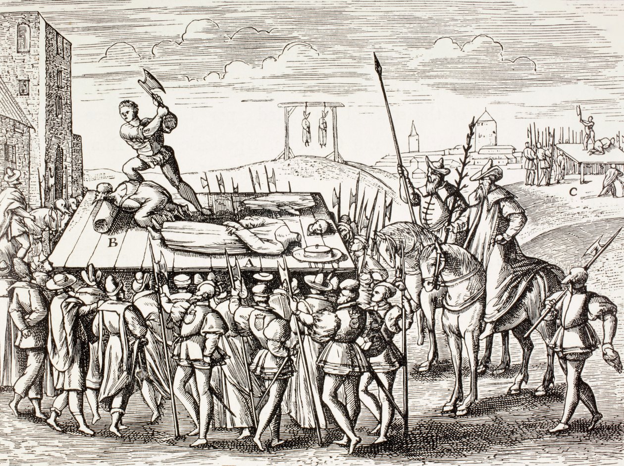 Von König Heinrich VIII. gegen englische Katholiken verhängte Strafen, aus 