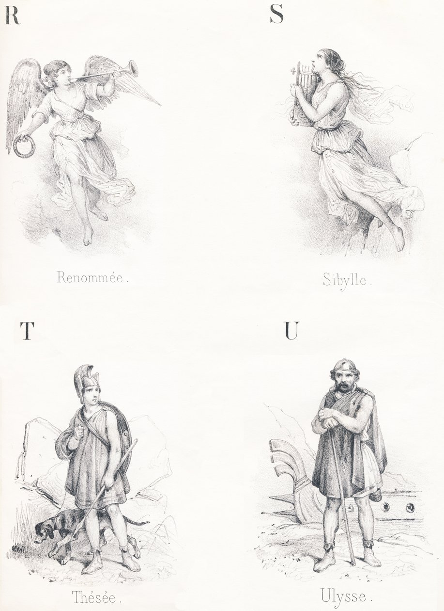 Umbenannt, Sibylle, Theseus, Odysseus von French School