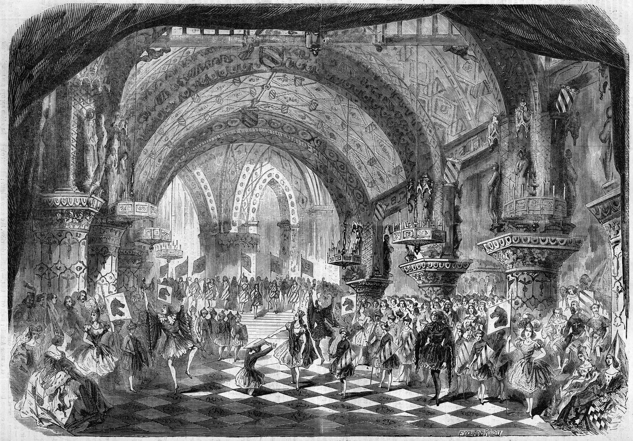 Darstellung einer Oper der Académie Impériale de Musique, Paris von French School